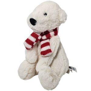 Jellycat Perry Polar Bear Plush 8" Small Cream White Stuffed Toy Rare